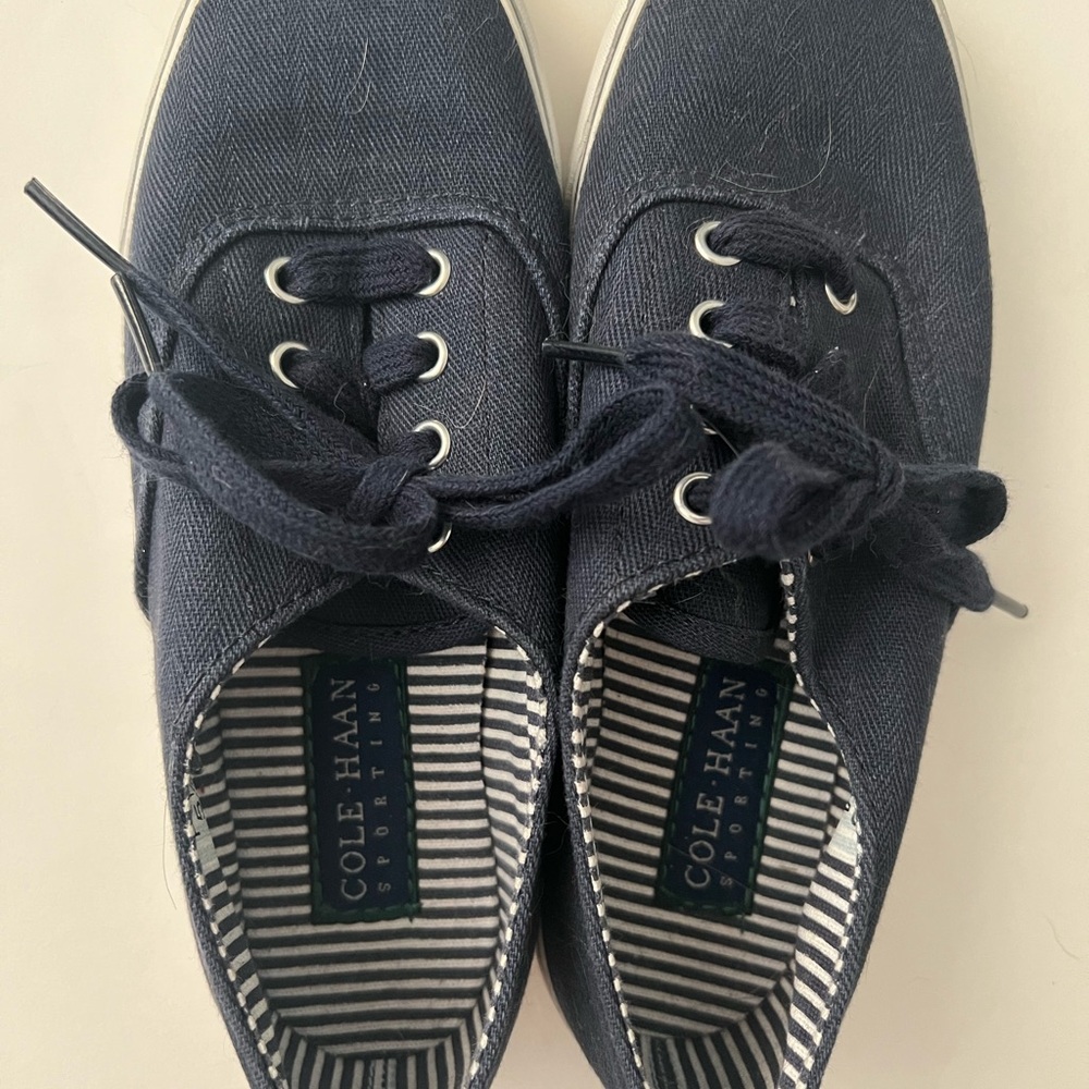 Cole Haan Blue and White Sporting Sneakers 5.5